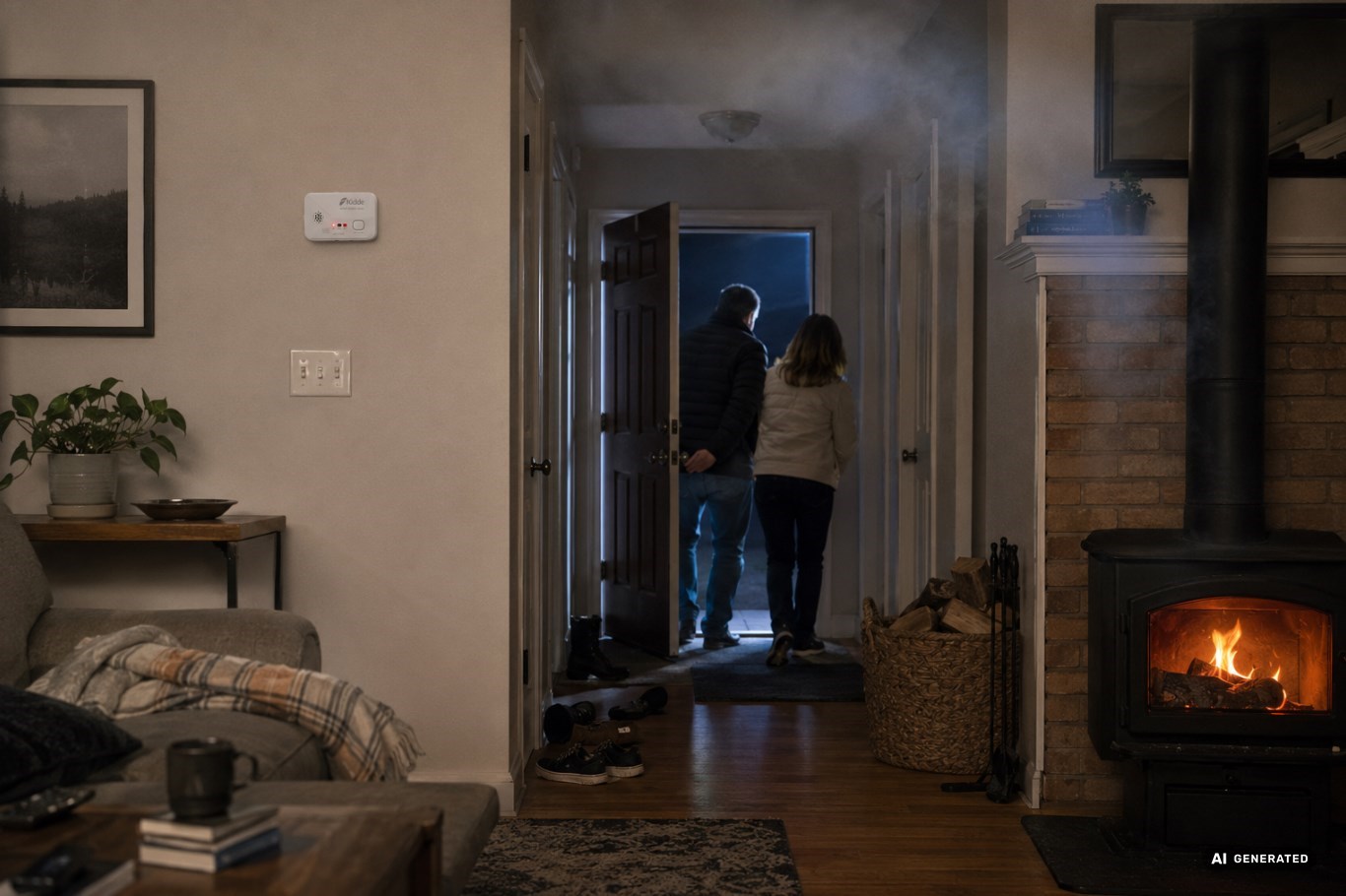 Czujnik tlenku węgla Kidde 2030-DCR – bateryjny czujnik czadu z 10-letnim sensorem